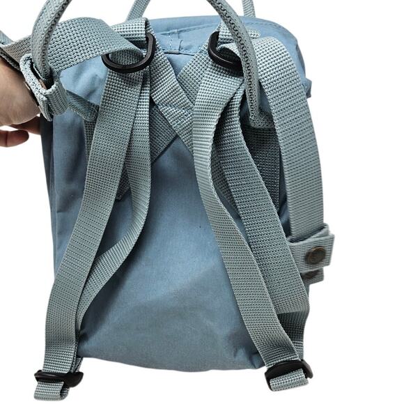 Fjallraven Kanken Mini Classic Backpack Light Blue School Travel Gorpcore Casual - Picture 3 of 4